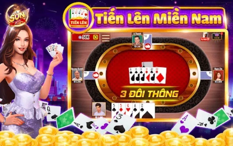 Tiến Lên Miền Nam SUNWIN - Bí Quyết Đánh Bài Luôn Thắng Game bài tiến lên miền Nam Sunwin thu hút nhiều người chơi